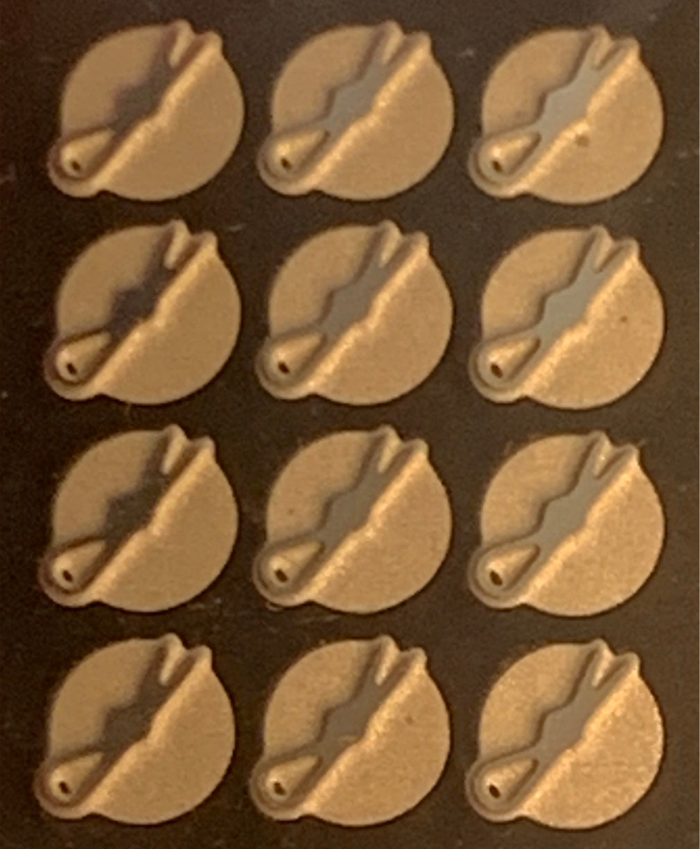 Hood Pins (1/25 scale) (photoetch) (12 per pack)