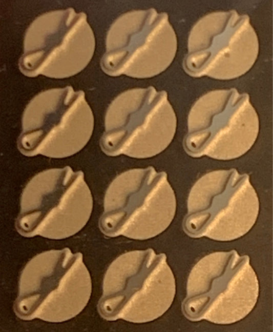 Hood Pins (1/25 scale) (photoetch) (12 per pack)