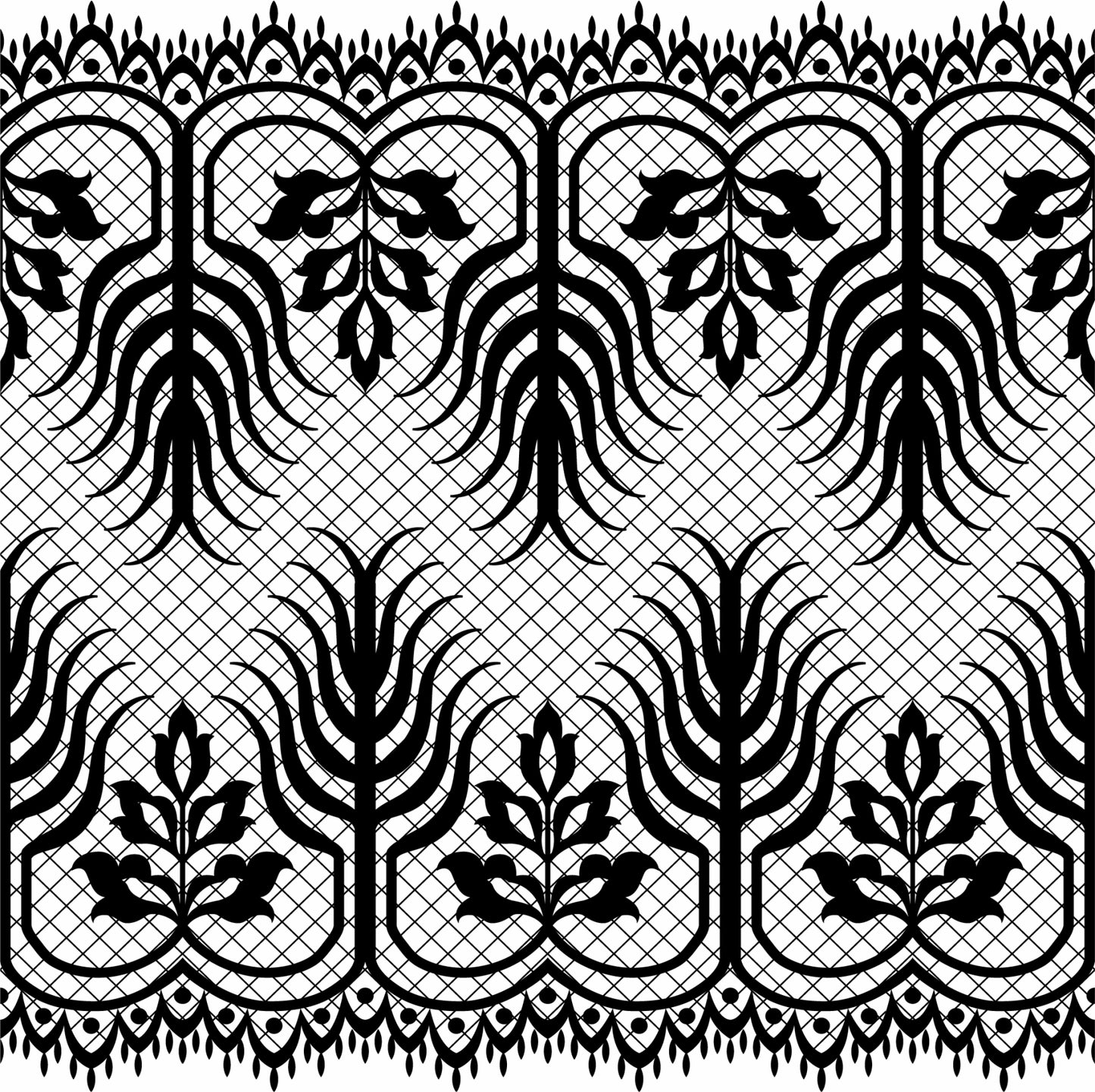 Lace Pattern #7 water slide decal