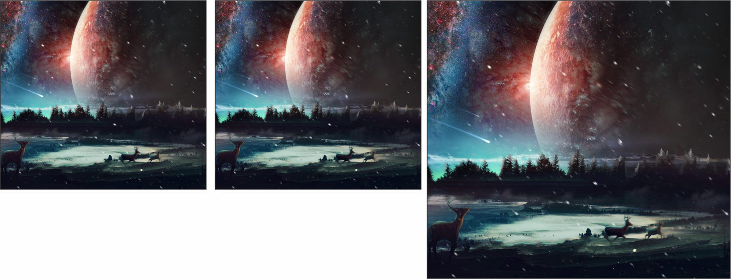 Milky way stars van mural water slide decal