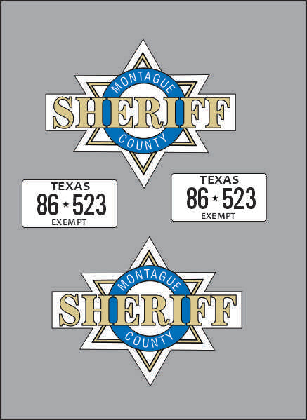 Montague County Sheriff decals