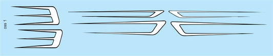 Scallop Old School water slide decals