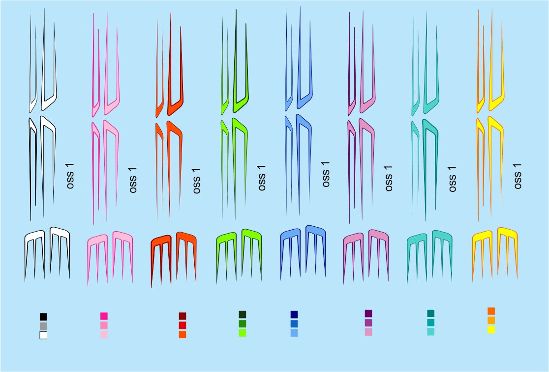 Scallop #2 water slide decals