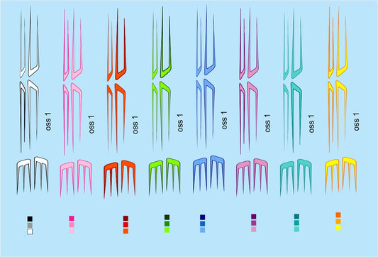 Scallop #2 water slide decals