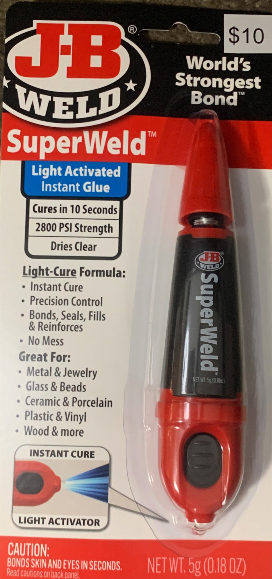 JB Weld UV Activated Super Glue