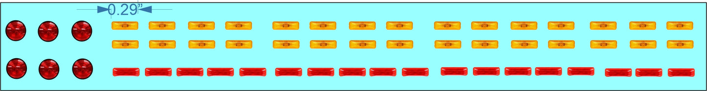 Trailer "Chicken Lights" Water slide decals