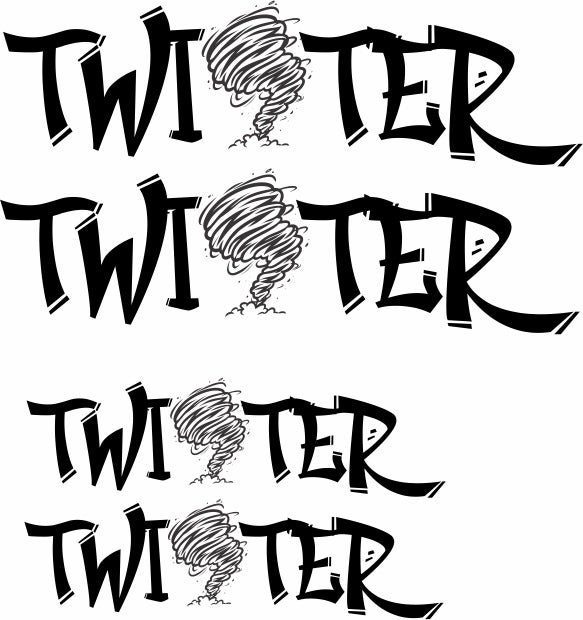 Twister Gasser style water slide decal