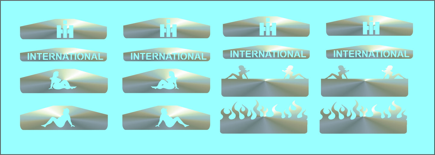 international harvester water slide decals