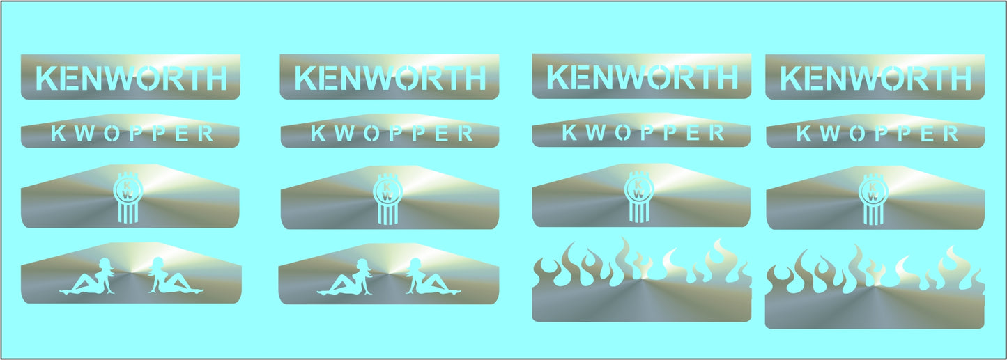 kenworth water slide decals