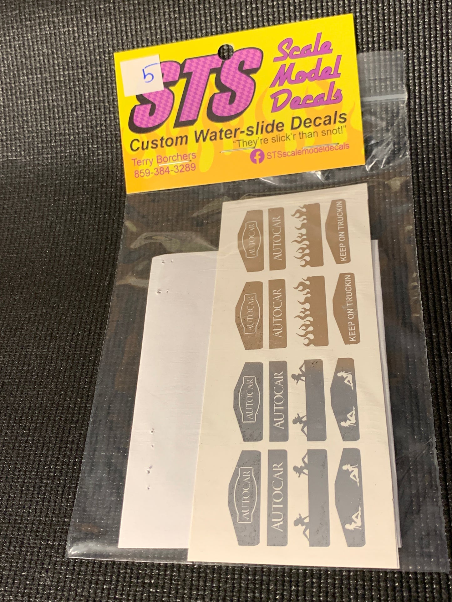 AutoCar Mud flaps weights Chrome Water Slide Decals