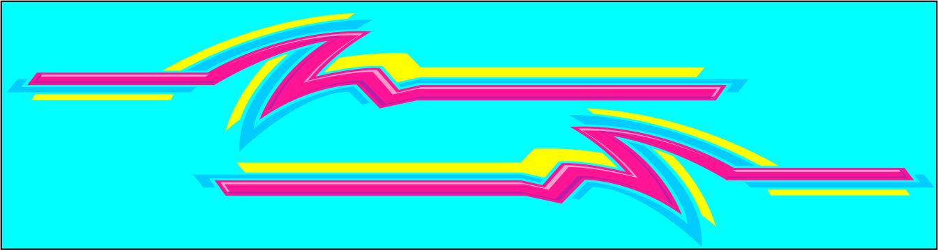 Retro #2 water slide decals