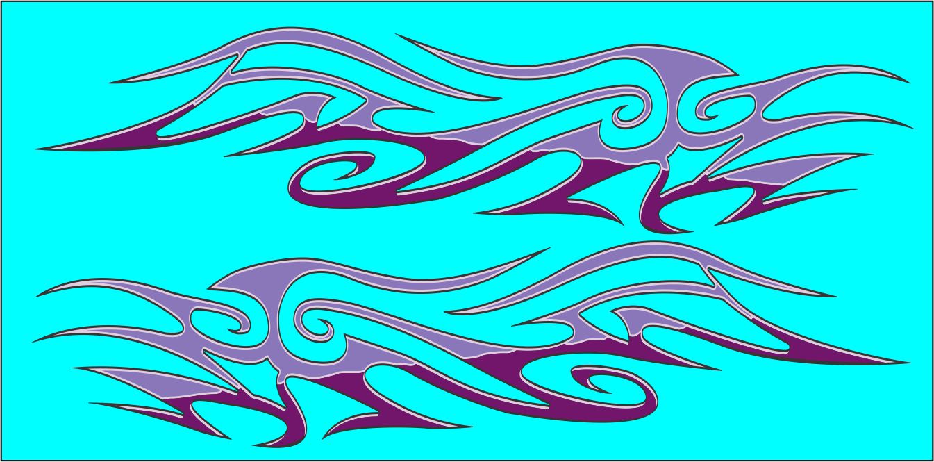 Retro Street Rod #2 water slide decals