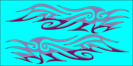 Retro Street Rod #2 water slide decals