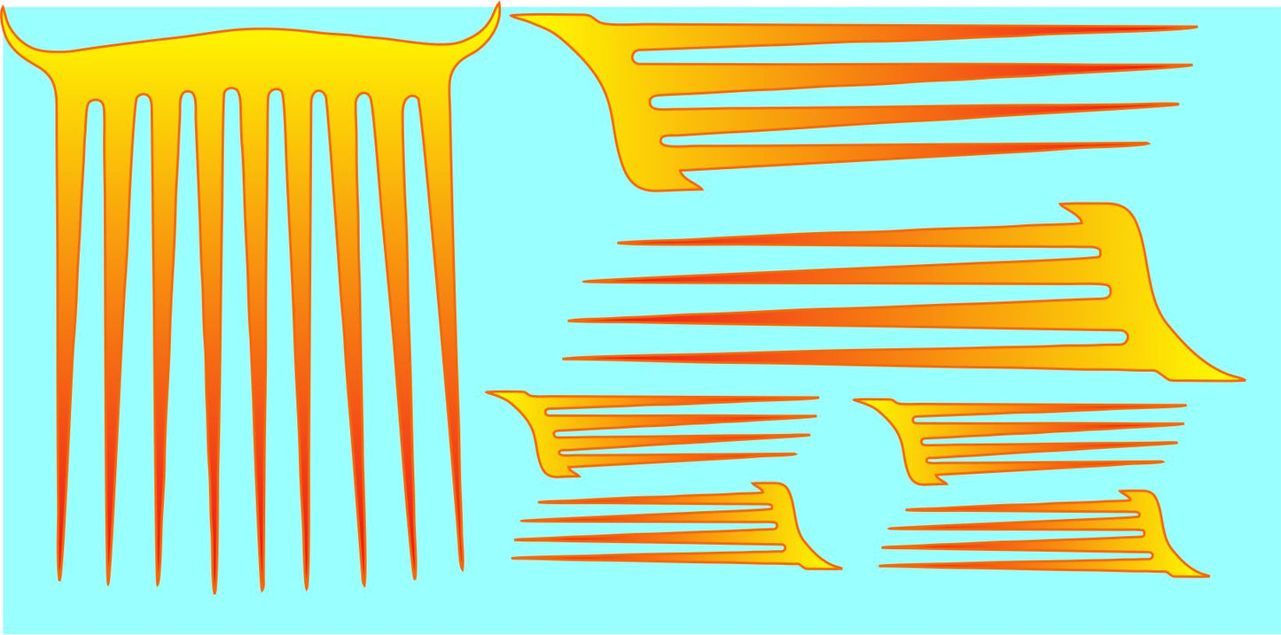 Scallop #1 water slide decals
