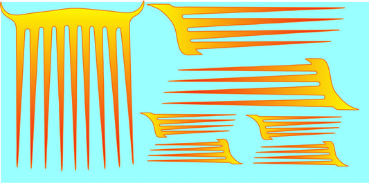 Scallop #1 water slide decals