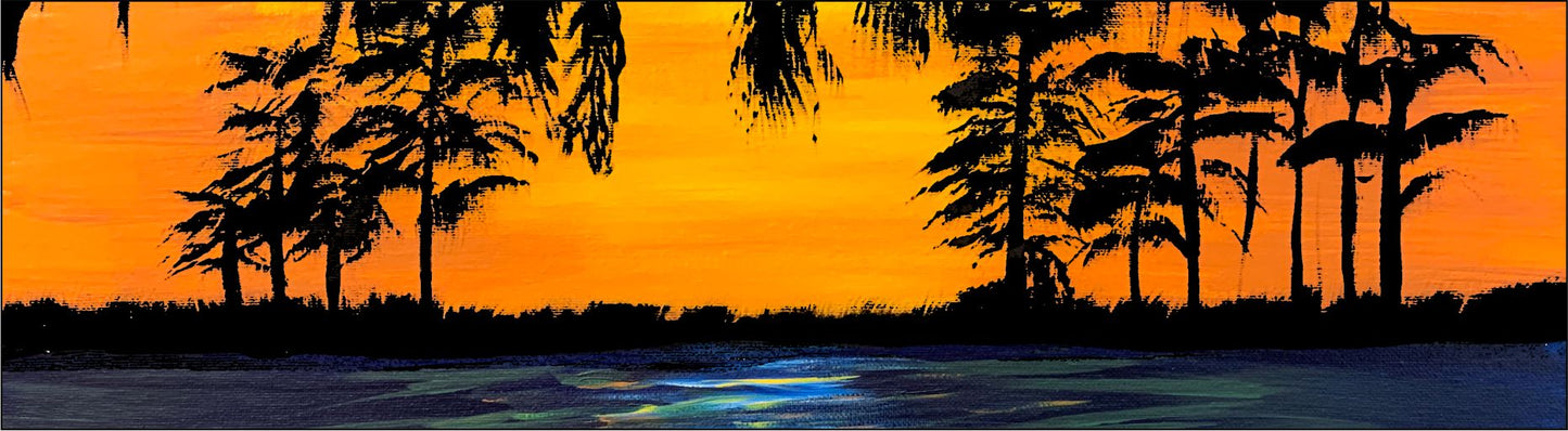 Swamp window mural water slide decal