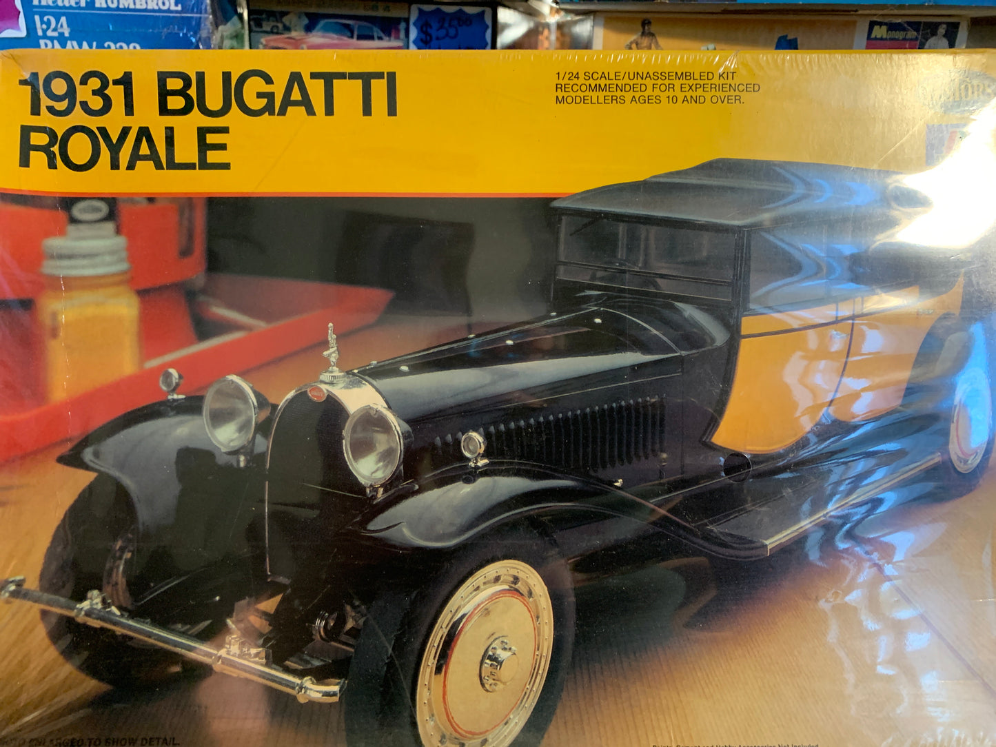 Testors/Italeri 1931 Bugatti Royale #832, 1/24 scale Factory sealed