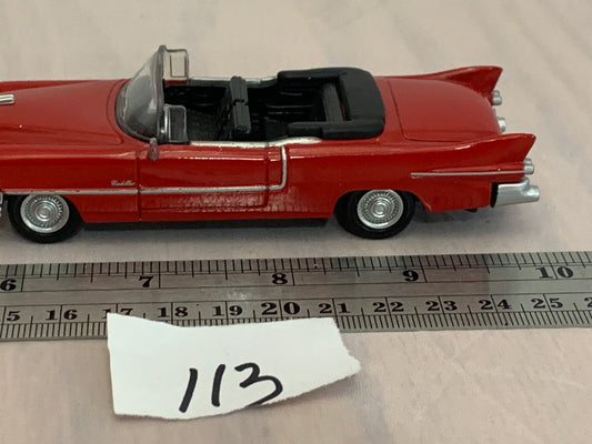 Diecast  1/43 1955 cadillac convertible red