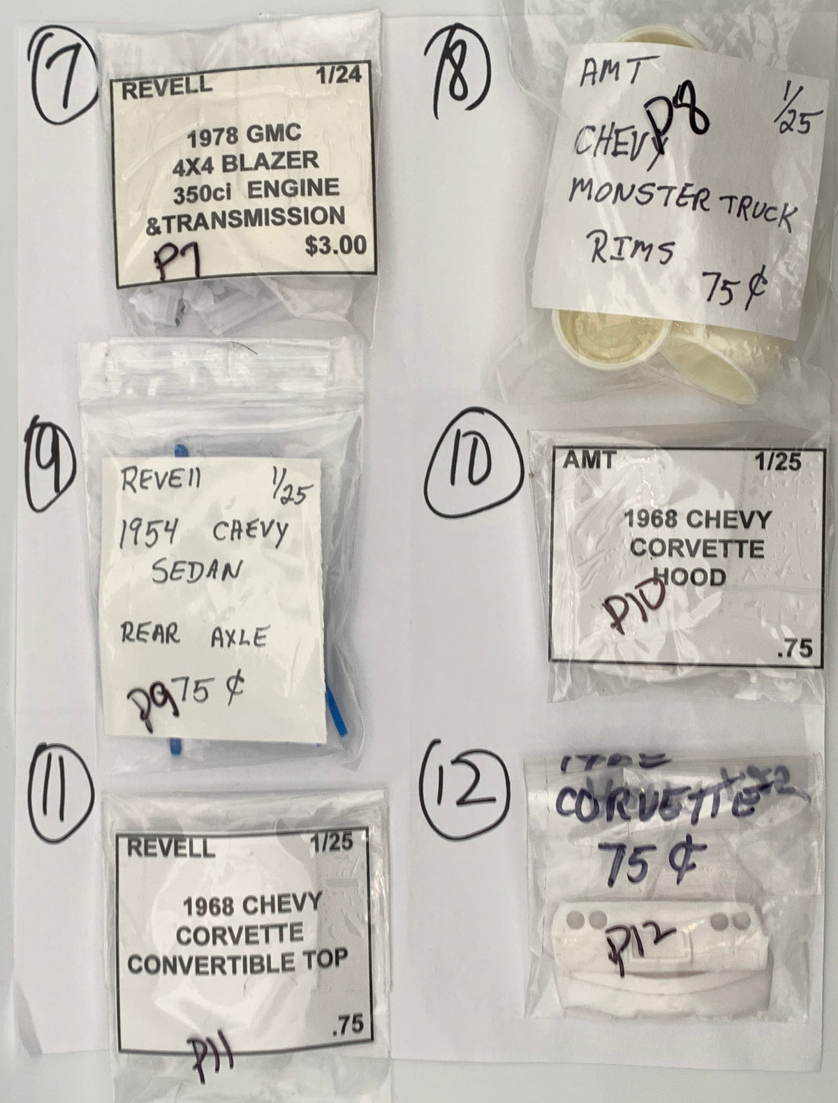 GM MISC PARTS BAG