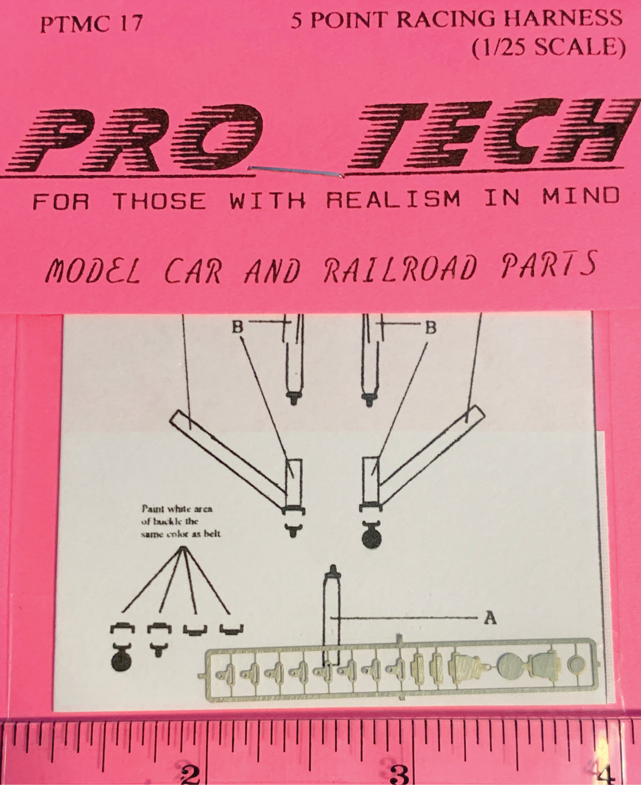 Hobby Design 1/18 Racing Harnesses Set – Photo-Etch (PE) & Resin – Model Car Upgrade (HD02-0273)