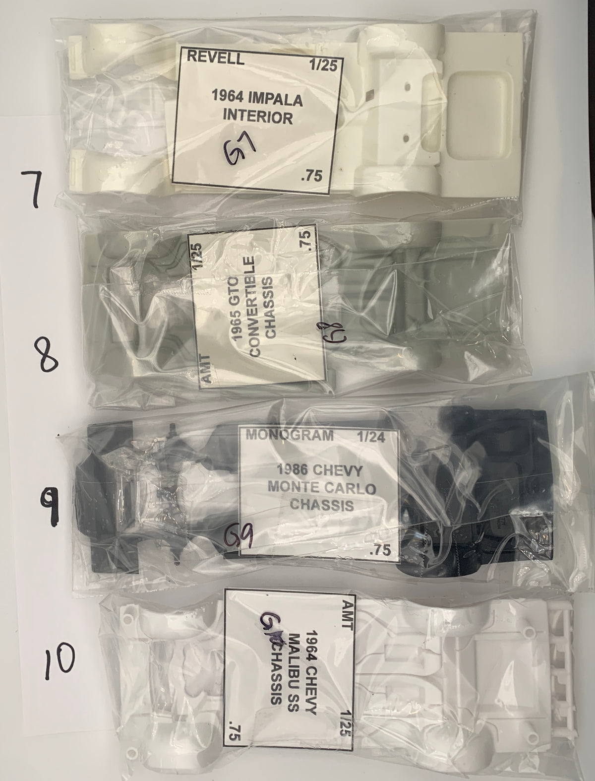 GM BIG BODY FRAME BAG PARTS