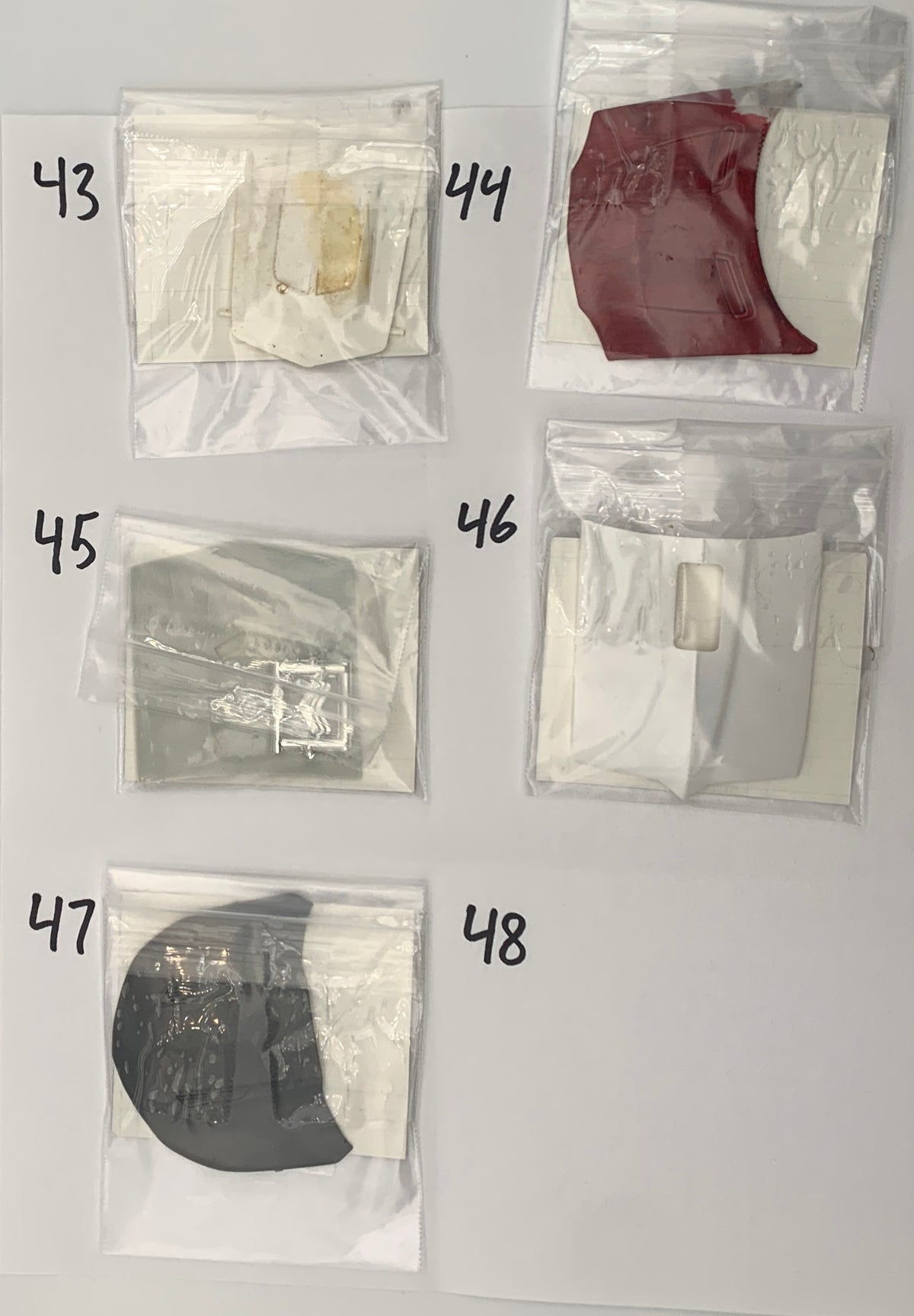 GM HOODS AND TRUNK LIDS PARTS BAG
