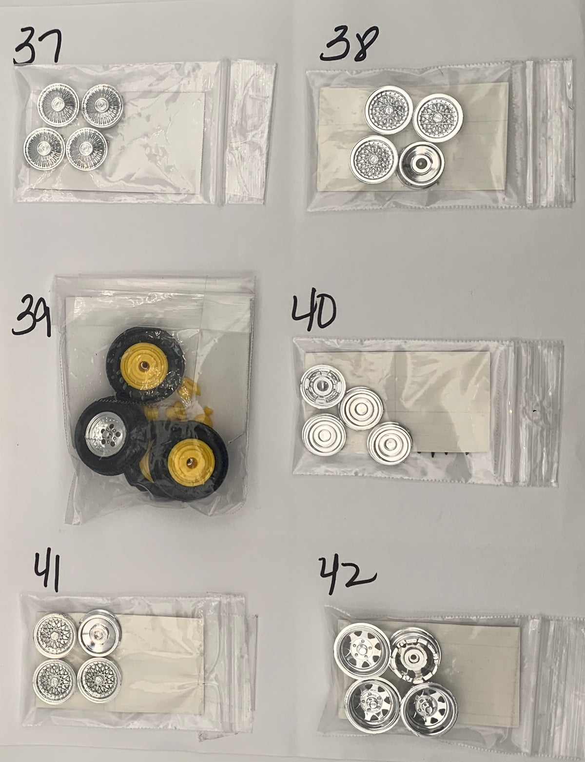 GM RIMS & TIRES WHEELS PARTS BAG