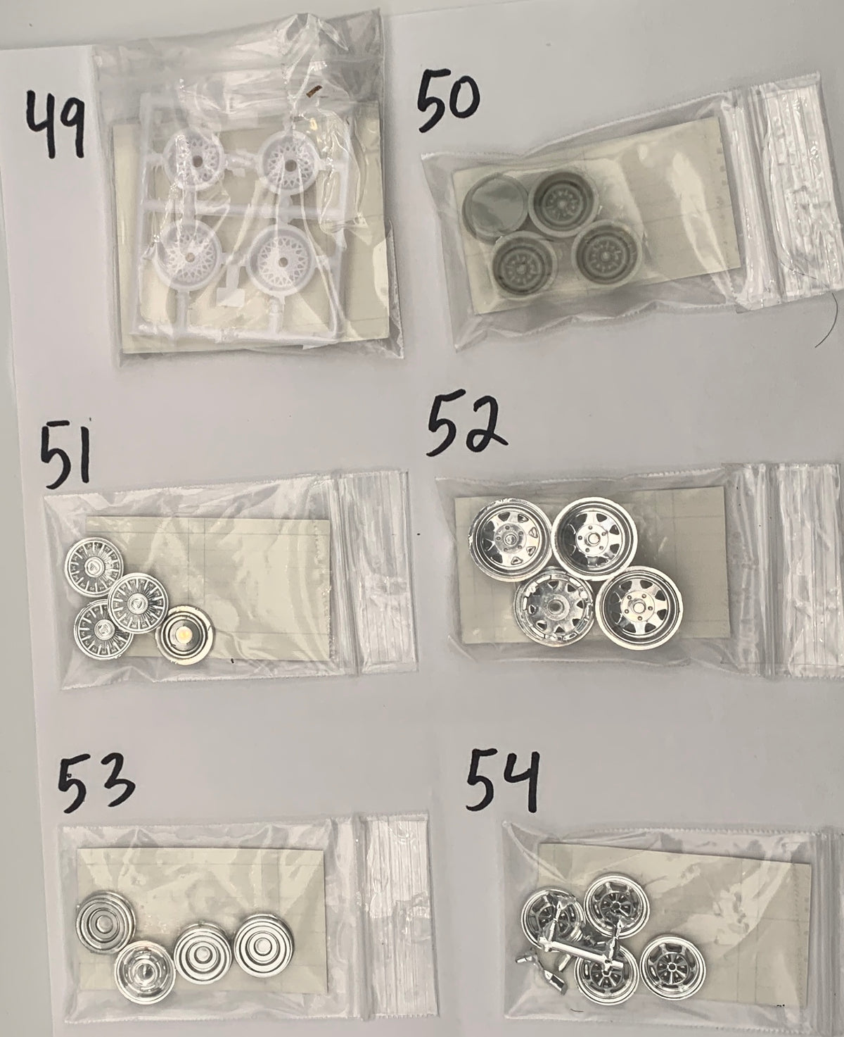 GM RIMS & TIRES WHEELS PARTS BAG