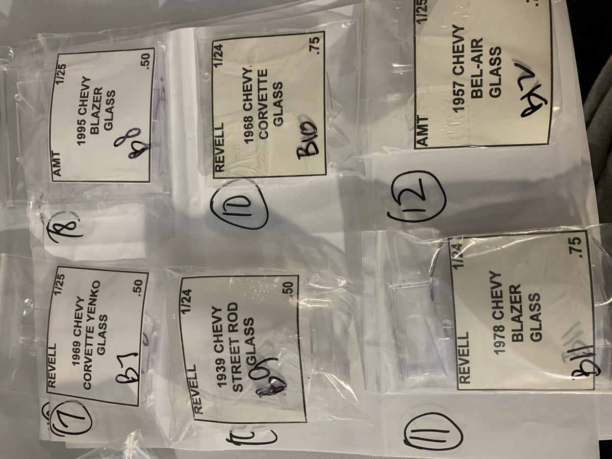 GM GLASS parts bag