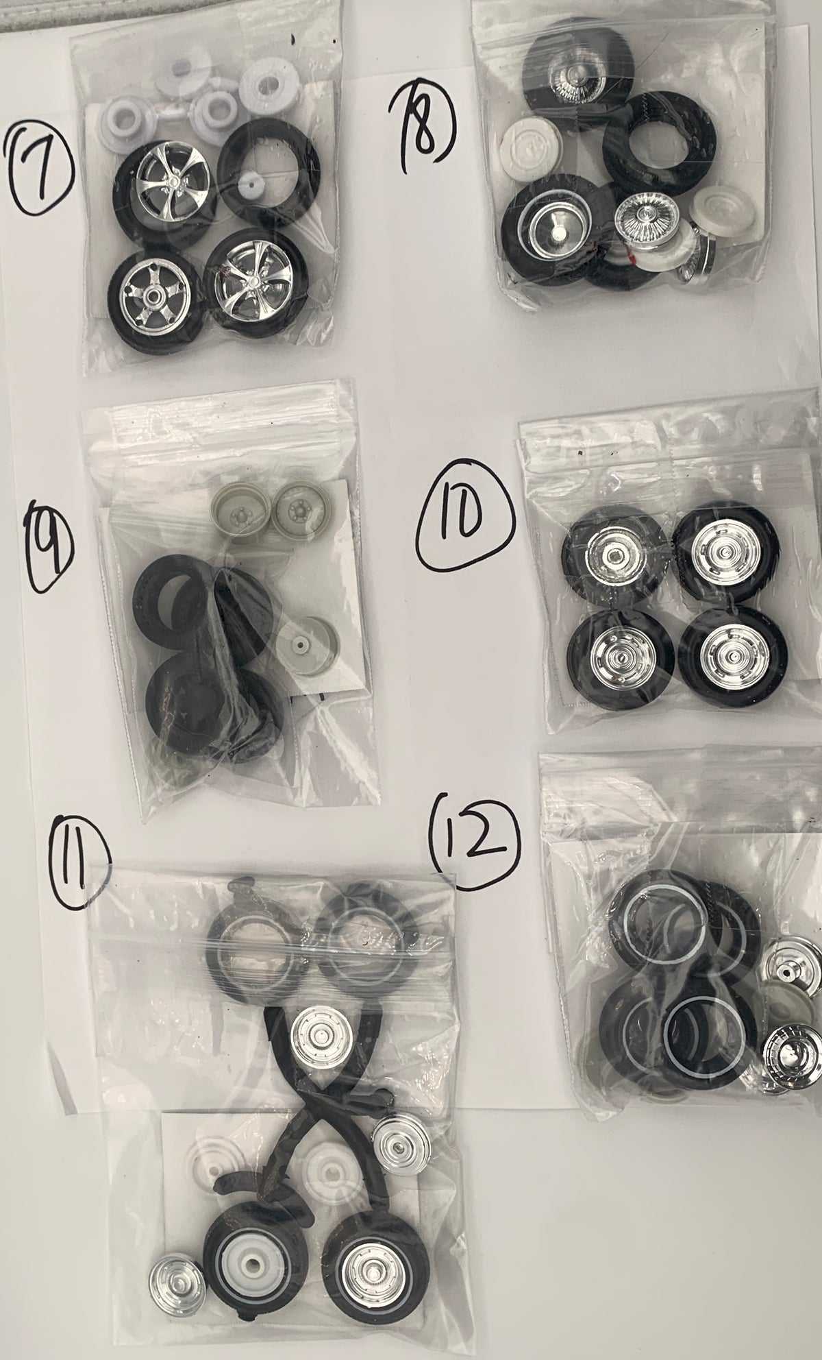 GM RIMS & TIRES WHEELS PARTS BAG