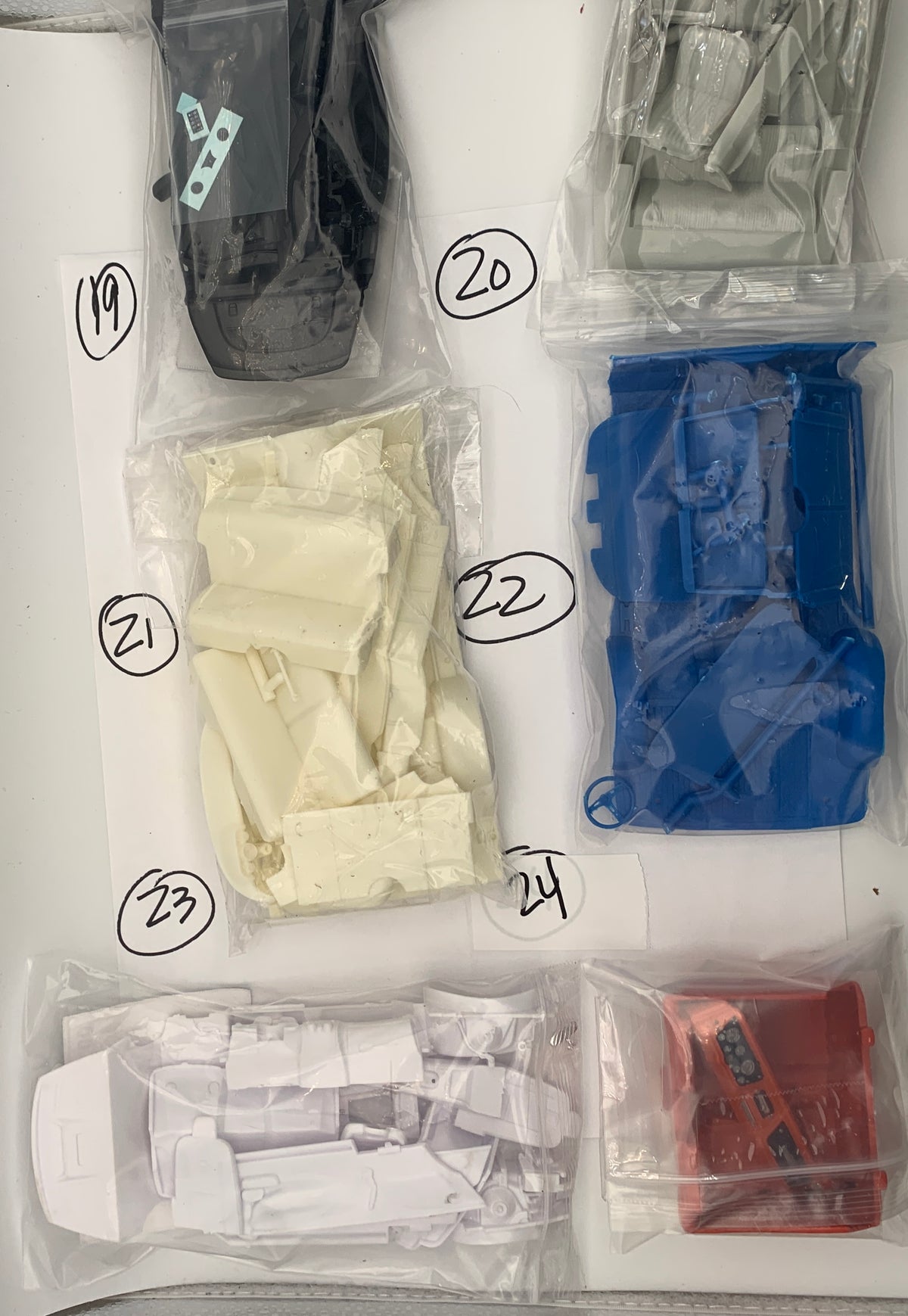 GM INTERIOR PARTS BAGS