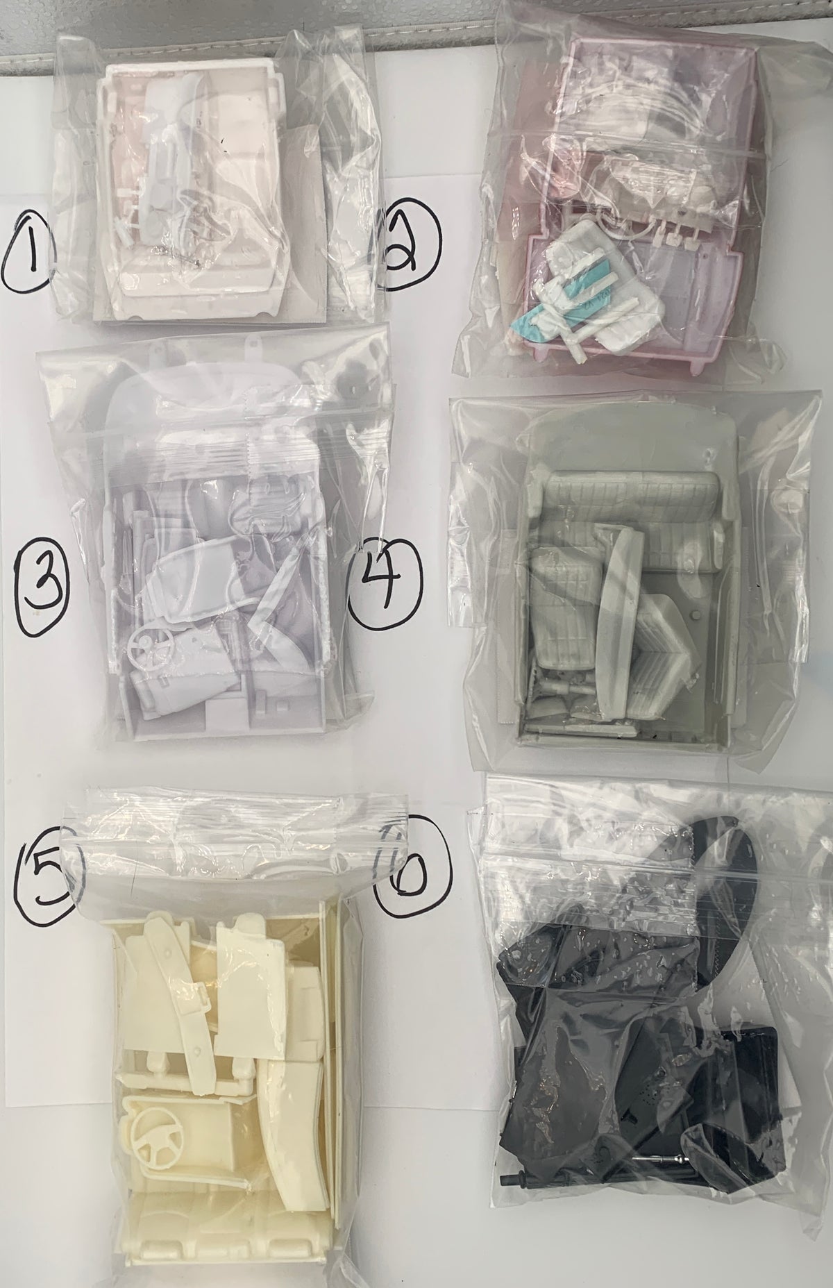 GM INTERIOR PARTS BAGS