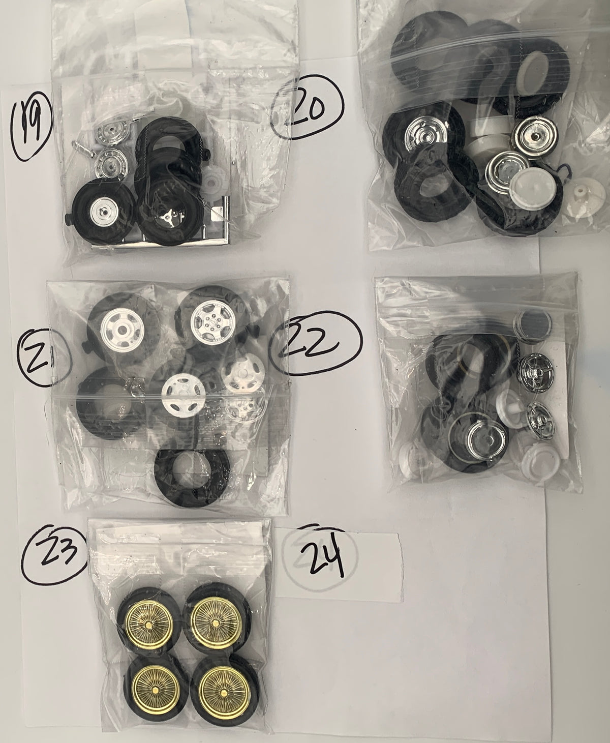 GM RIMS & TIRES WHEELS PARTS BAG