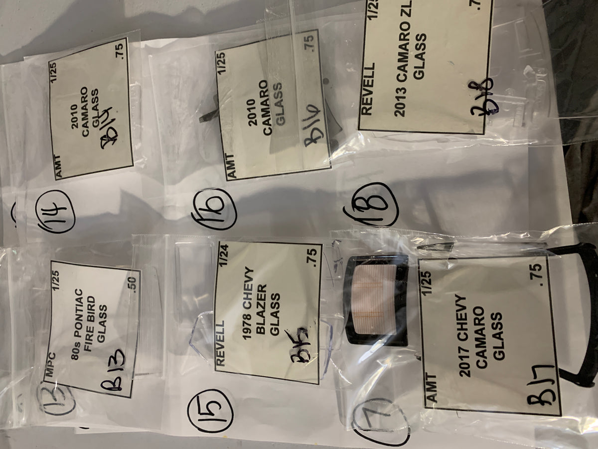 GM GLASS parts bag