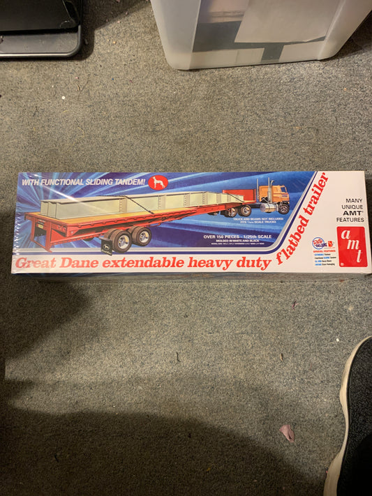 Amt Great Dane extendable heavy duty flatbed trailer