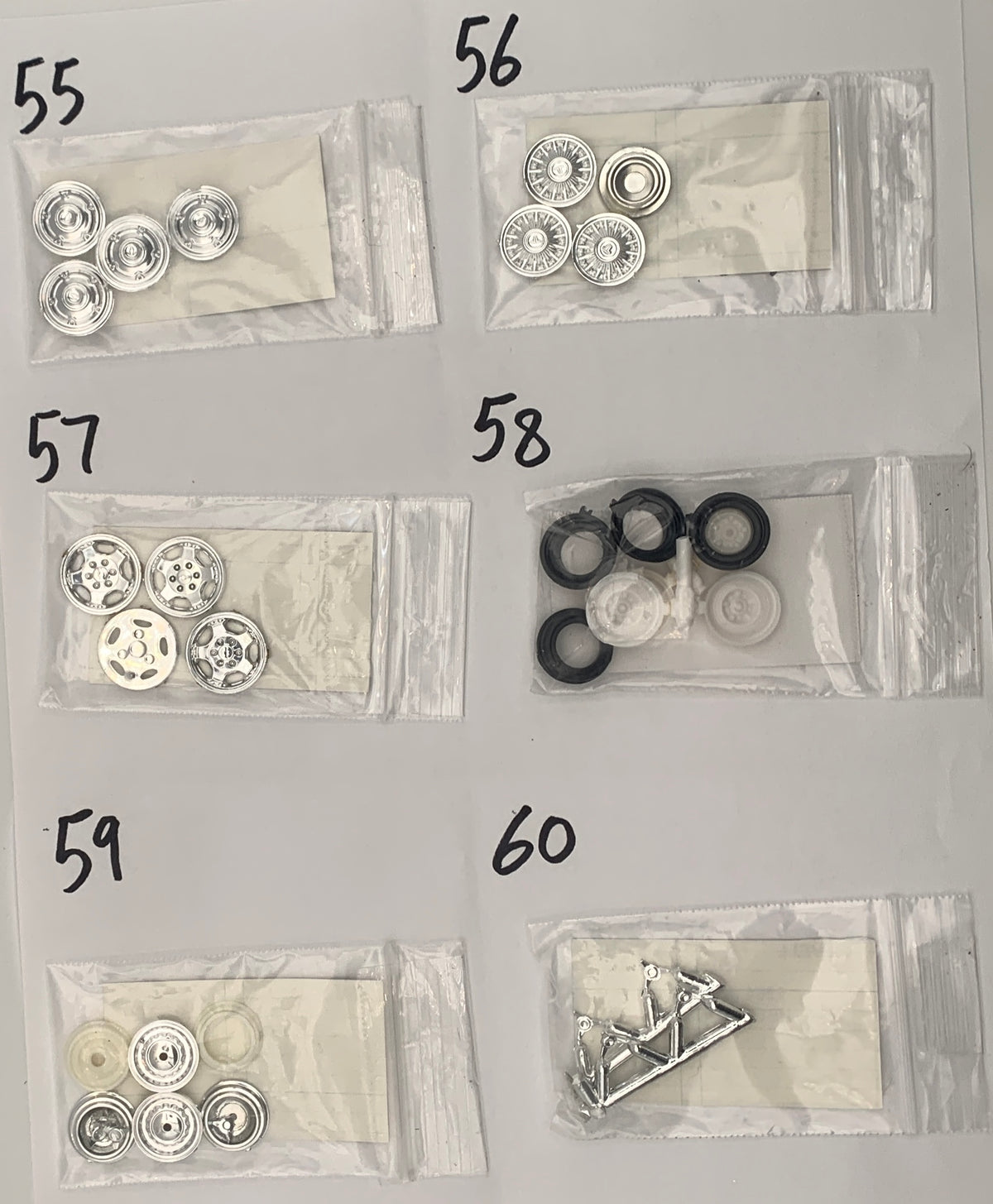 GM RIMS & TIRES WHEELS PARTS BAG