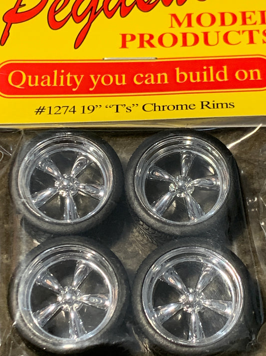 Pegasus #1274 19 inch T's chrome