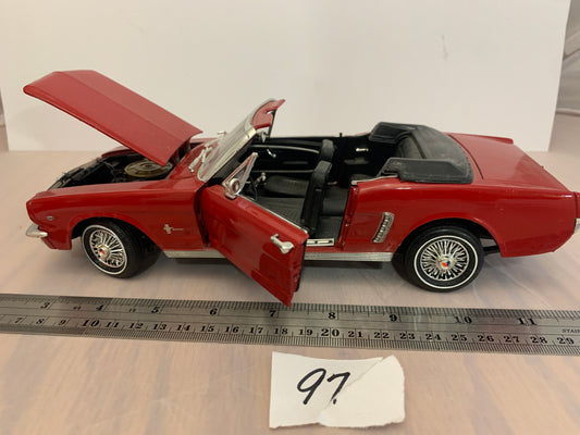 Diecast 1/18 motormax #3015dd 1964 mustang