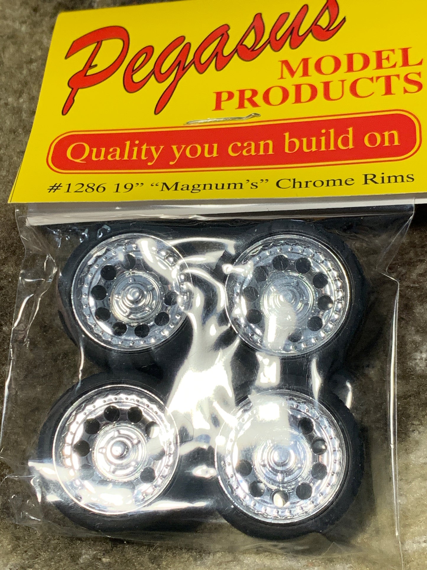 Pegasus #1286  19 inch Magnums Chrome Rims and tires