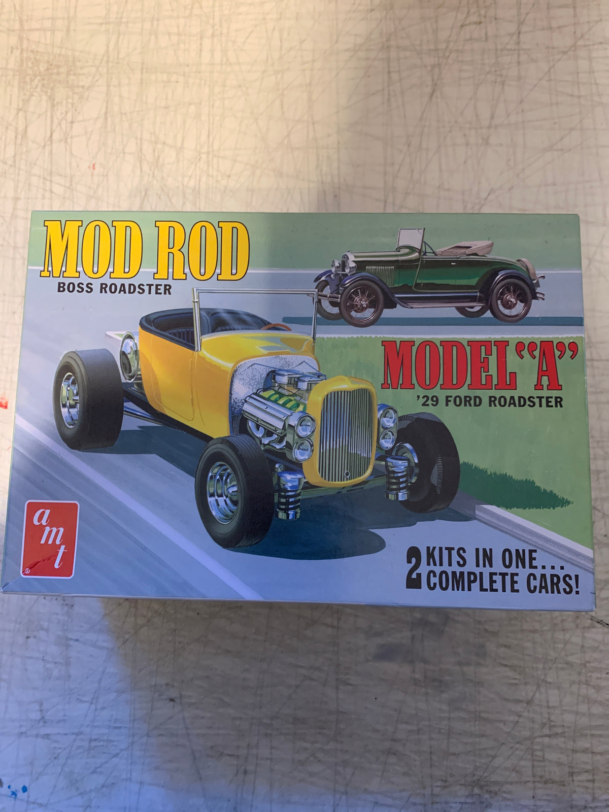 Mod Rod Rodeo AMT Mod Rod Boss Roadster Model “A” ‘29 Ford Roadster 2 Kits In 1, 1/2 ...