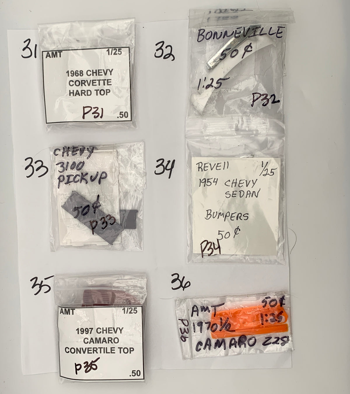GM MISC PARTS BAG