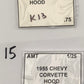 GM HOODS AND TRUNK LIDS PARTS BAG