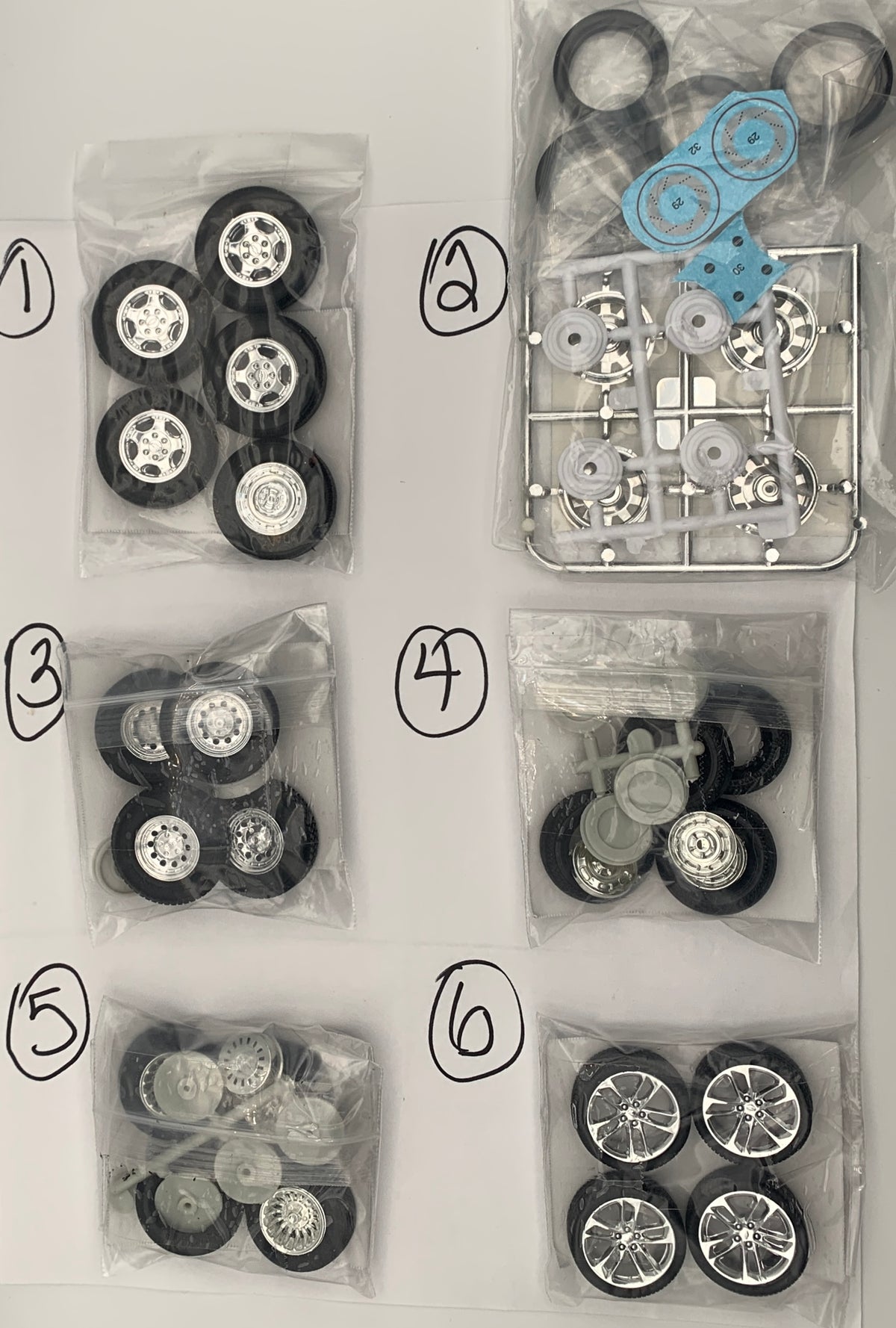 GM RIMS & TIRES WHEELS PARTS BAG