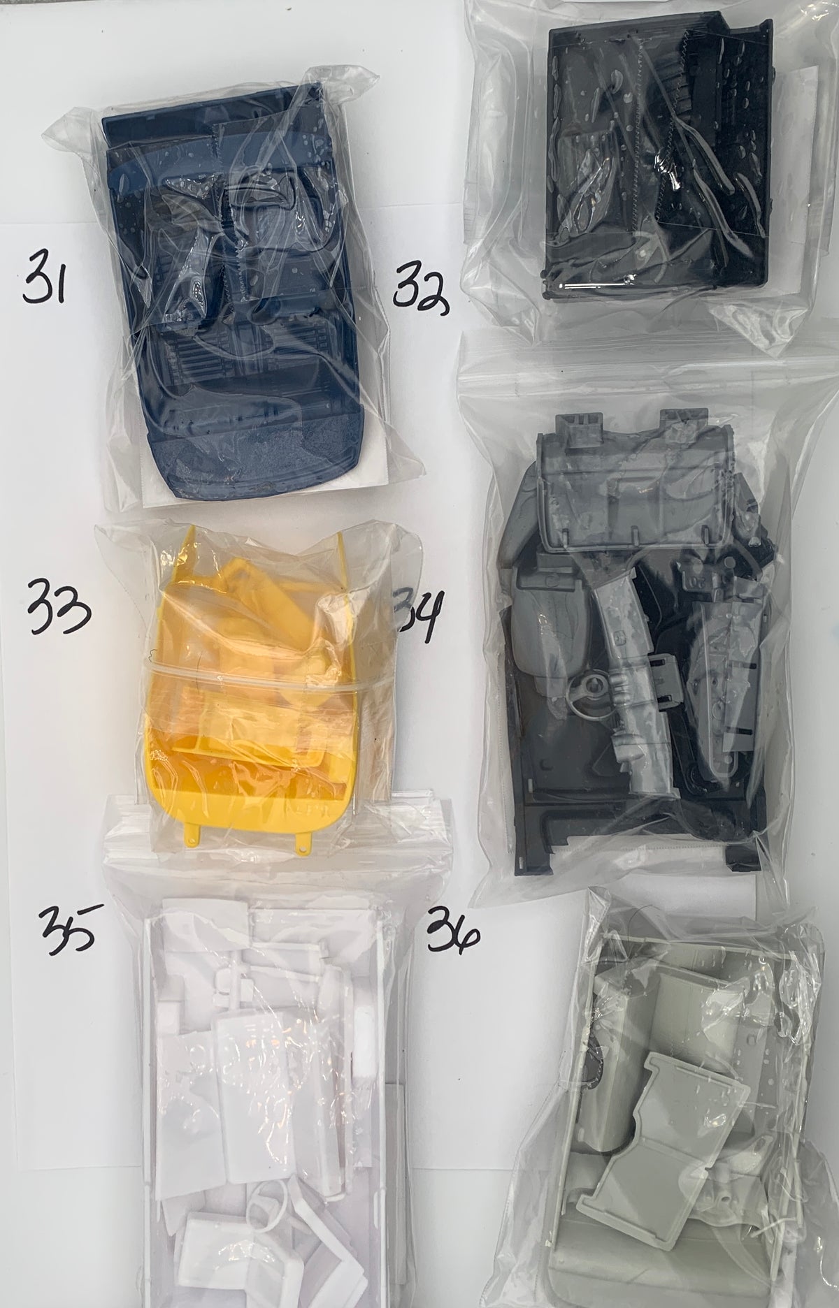 GM INTERIOR PARTS BAGS