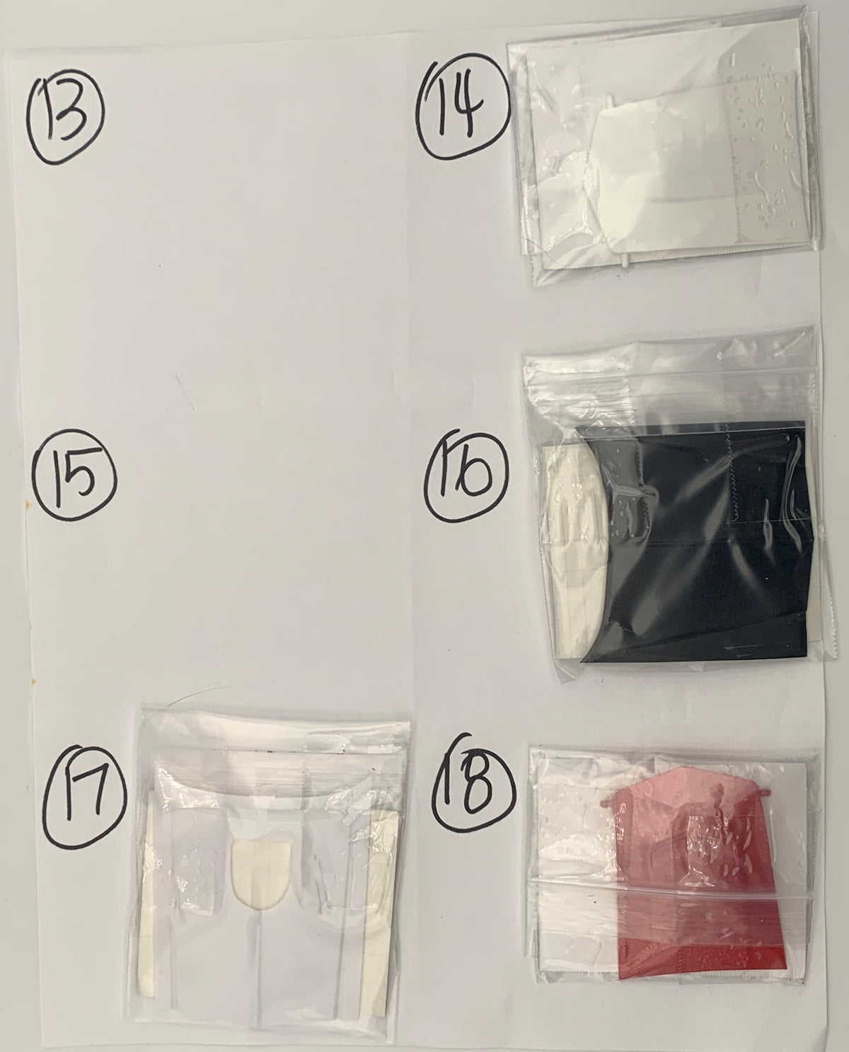 GM HOODS AND TRUNK LIDS PARTS BAG