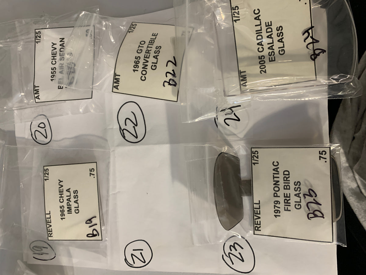 GM GLASS parts bag