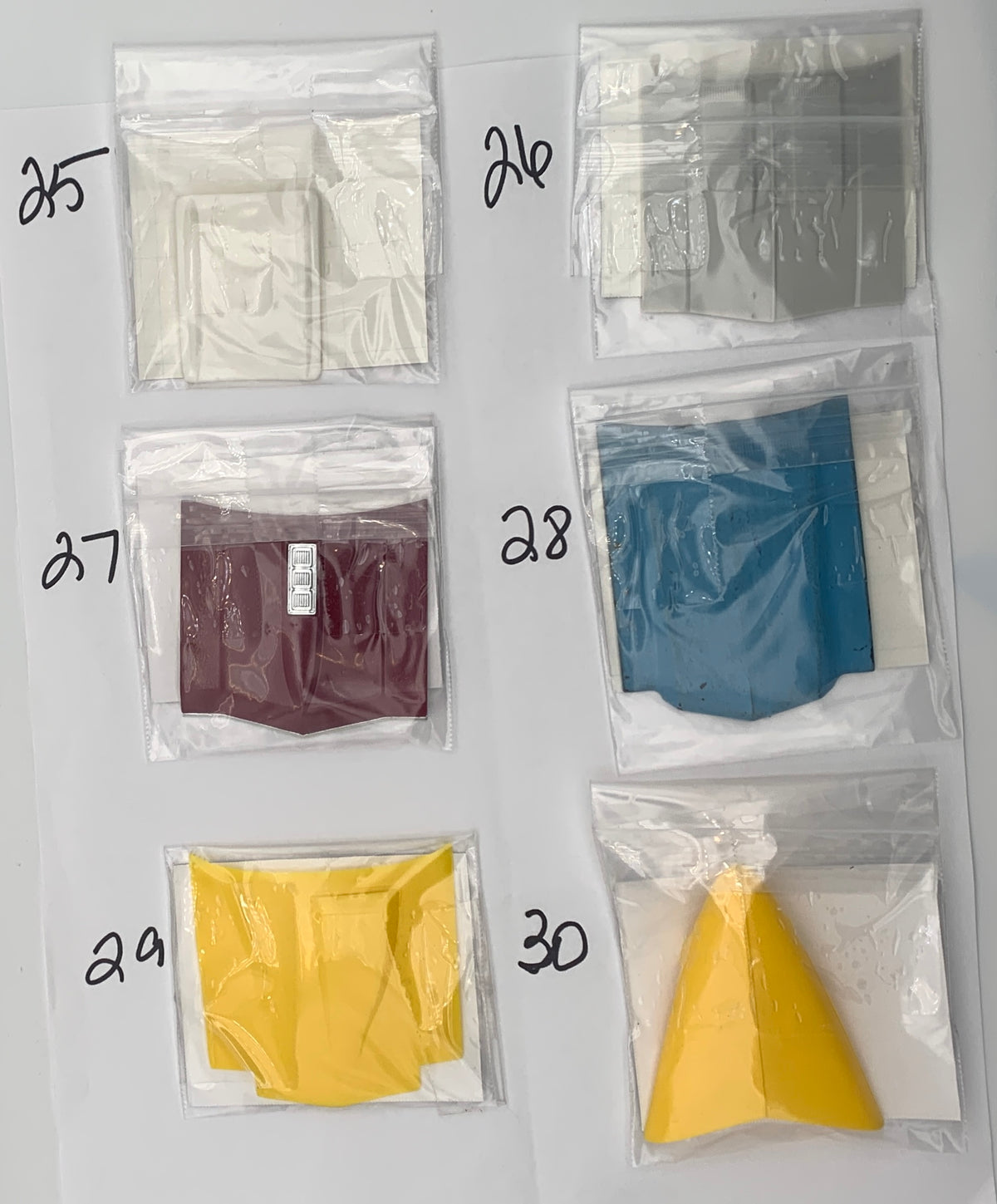 GM HOODS AND TRUNK LIDS PARTS BAG
