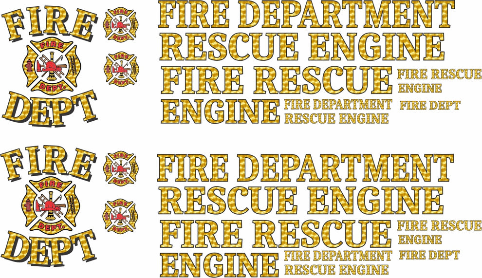 Fire Department scale model decal – STSDecals