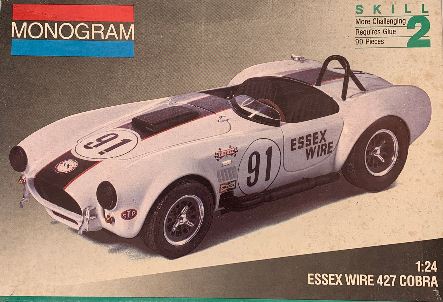 Monogram Essex Wire 427 Cobra, 1/24 Scale Model Kit