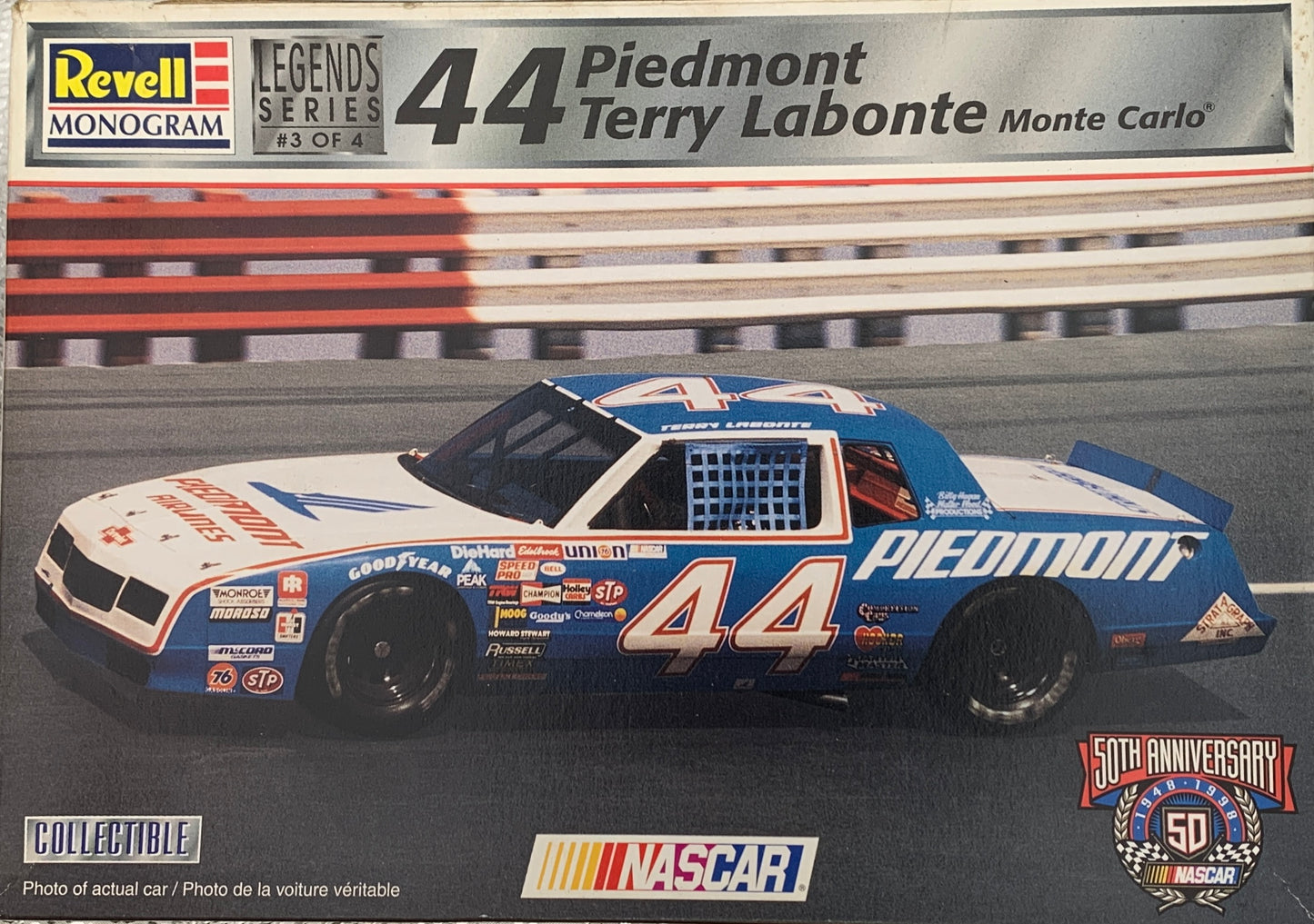 Revell Monogram #44 Piedmont Terry Labonte Monte Carlo, 1/24 Scale Model Kit